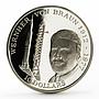 Niue 10 dollars Wernher Von Braun and The Rocket Launch proof silver coin 1992