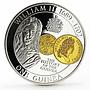 Tristan da Cunha 1 guinea The History of the Guinea William III silver coin 2013