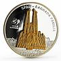Cook Islands 10 dollars World Monuments series Sagrada Familla silver coin 2009