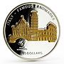 Cook Islands 10 dollars World Monuments Italian Landmarks silver coin 2011