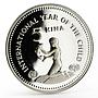 Papua New Guinea 5 kina International Year of the Child proof silver coin 1981
