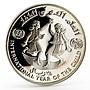 Yemen 25 riyals International Year of the Child  proof silver coin 1983