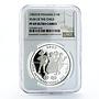 Panama 10 Balboas International Year of the Child PF69 NGC silver coin 1982