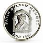 Turkey 15000000 lira 5th Sultan Mehmet II Head Facing Politics silver coin 2004