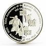 Suriname 100 guilders 125th Anniversary Red Cross proof silver coin 1991