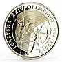 Poland 1000 zlotych Seoul Olympic Games Target Archery proba silver coin 1987