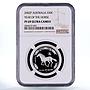 Australia 50 cent Year of the Horse PF 69 NGC silver coin 1/2 oz 2002
