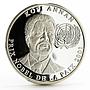 Congo 10 francs Kofi Annan Nobel Peace Prize proof silver coin 2001