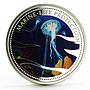 Palau 5 dollars Marine Life Protection series Sea Jellyfish silver coin 2002