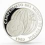 Panama 5 balboas Football World Cup in Spain Championship proof silver coin 1982