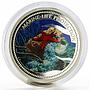 Palau 5 dollars Marine Life Protection series Red Starfish silver coin 2003