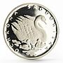 Poland 500 zlotych Endangered Wildlife series Swans proof silver coin 1984