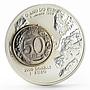 Sao Tome and Principe 2000 dobras Year of the Euro 50 Lira bimetal coin 1999