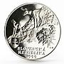 Slovakia 500 korun Tatras National Park Animals Fauna silver coin 1999