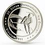 Turkey 50 lira World Universities Winter Games series Hockey silver coin 2011