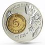 Sao Tome and Principe 2000 dobras Year of the Euro 5 Pfennig bimetal coin 1999