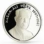 Turkey 2500000 lira Writter Hassan Ali Yusel Turkish Poetry silver coin 1998