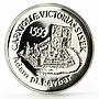 Slovenia 500 tolarjev 400 Years of the Battle for Sisak proof silver coin 1993