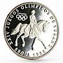 Panama 1 balboa Seoul Olympic Summer Games series Equestrian silver coin 1988