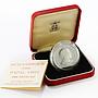 Mozambique 1000 meticais Visit Pope John Paul II proof silver coin 1988