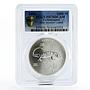 Turkmenistan 1000 manat Endangered Wildlife Lizard PR70 PCGS silver coin 2006