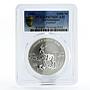 Turkmenistan 1000 manat Endangered Wildlife Markhor PR70 PCGS silver coin 2006