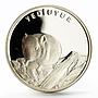 Turkey 20 lira Endangered Wildlife Dormouse Animals Fauna proof silver coin 2005