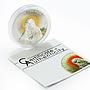 Palau 5 dollars Our Lady of the Gate of Dawn Icon gilded proof silver coin 2009