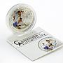 Mongolia 500 togrog Beijing Olympic Games series Judo colored silver coin 2008