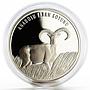 Turkey 20 lira Animal series Anatolian Mouflon proof silver coin 2005