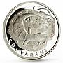 Turkey 20 lira Animal series Desert Lizard proof silver coin 2005