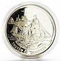 Vietnam 100 dong Seafaring Sailing Savannah Ship Clipper proof silver coin 1991