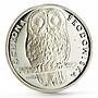 Poland 1000 zlotych Animal series Owl proba proof silver coin 1986