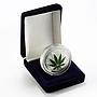 Benin 1000 francs Famous World Plants series Cannabis Sativa silver coin 2010