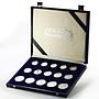 Mexico set of 15 coins Football World Cup 1986 silver coins 1985 - 1986