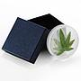 Benin 100 francs Cannabis Sativa colored silverplated CuNi coin 2011