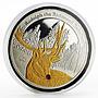 Kiribati 5 dollars Animals Rudolph Rednosed Deer gilded silver coin 2012