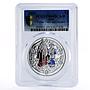 Niue 1 dollar New Year Father Frost Snow Maiden PR69 PCGS silver coin 2009