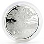 Estonia 10 krooni 90th Anniversary of Independence Oak Tree silver coin 2008