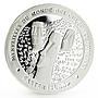 Chad 1000 francs Forgotten Cultures series Easter Island proof silver coin 1999