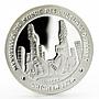 Chad 1000 francs Forgotten Cultures series Chichen Itza proof silver coin 1999