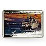 Tanzania 500 shillings Navy Flagships series HMS Bulwark proof silver coin 2014