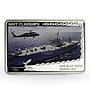 Tanzania 500 shillings Navy Flagships series USS Blue Ridge silver coin 2014