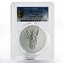 Ukraine 1 hryvnia Archangel Michael Archistratus MS70 PCGS silver coin 2011