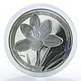 Armenia 1000 dram World of Flowers series Crocus Saffron proof silver coin 2011