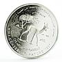 Oman 1 rial WWF Conserving Nature series The Mountain Gazelle silver coin 1997