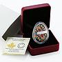 Canada 20 dollars Ukrainian Folk Culture series Pysanka colored silver coin 2017