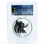 Tuvalu 1 dollar Transformers series Megatron PR69 PCGS silver coin 2009