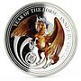 Benin 1000 francs Year of the Horse series Pegasus colored silver coin 2014