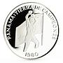 Panama 5 balboas Land of Champions series Boxer proof silver coin 1980